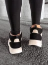 Buty damskie sneakersy OLAVOGA CARMINE czarny - ecru - maWer Fashion