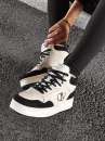 Buty damskie sneakersy OLAVOGA CARMINE czarny - ecru - maWer Fashion