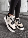 Buty damskie sneakersy OLAVOGA CARMINE czarny - ecru - maWer Fashion