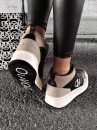 Buty damskie sneakersy OLAVOGA CARMINE beż - czarny - maWer Fashion