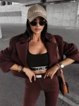 Marynarka damska OLAVOGA MOCHA brąz  - maWer Fashion