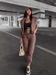 Marynarka damska OLAVOGA MOCHA kakao  - maWer Fashion