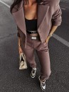 Marynarka damska OLAVOGA MOCHA kakao  - maWer Fashion