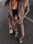 Marynarka damska OLAVOGA MOCHA kakao  - maWer Fashion