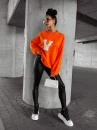 Sweter damski OLAVOGA VICI neon pomarańcz - maWer Fashion