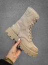 Buty damskie workery OLAVOGA PASSION beż - maWer Fashion