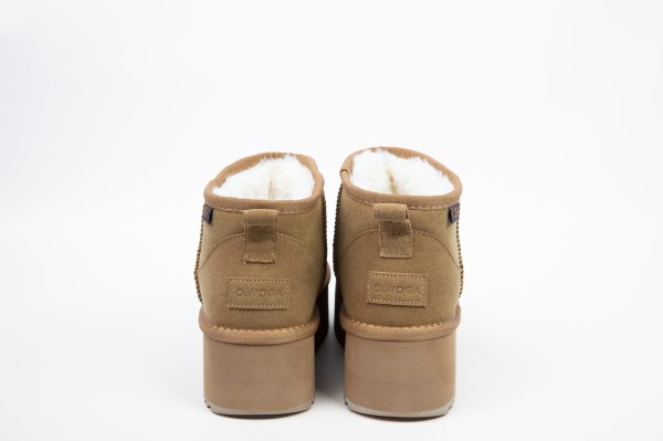 Buty damskie śniegowce OLAVOGA MISTIC camel - maWer Fashion