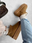 Buty damskie śniegowce OLAVOGA MISTIC camel - maWer Fashion