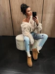 Buty damskie śniegowce OLAVOGA MISTIC camel - maWer Fashion