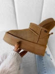 Buty damskie śniegowce OLAVOGA MISTIC camel - maWer Fashion