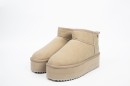 Buty damskie śniegowce OLAVOGA MISTIC beż - maWer Fashion