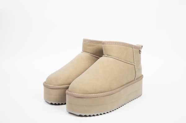 Buty damskie śniegowce OLAVOGA MISTIC beż - maWer Fashion
