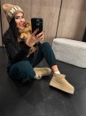 Buty damskie śniegowce OLAVOGA MISTIC beż - maWer Fashion