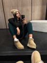 Buty damskie śniegowce OLAVOGA MISTIC beż - maWer Fashion