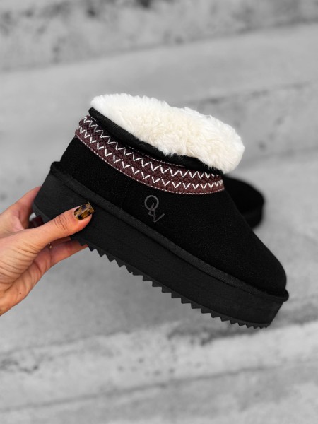 Buty damskie śniegowce OLAVOGA BAILA czarne - maWer Fashion