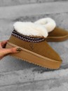 Buty damskie śniegowce OLAVOGA BAILA camel - mawershop