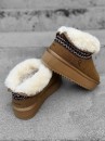 Buty damskie śniegowce OLAVOGA BAILA camel - mawershop