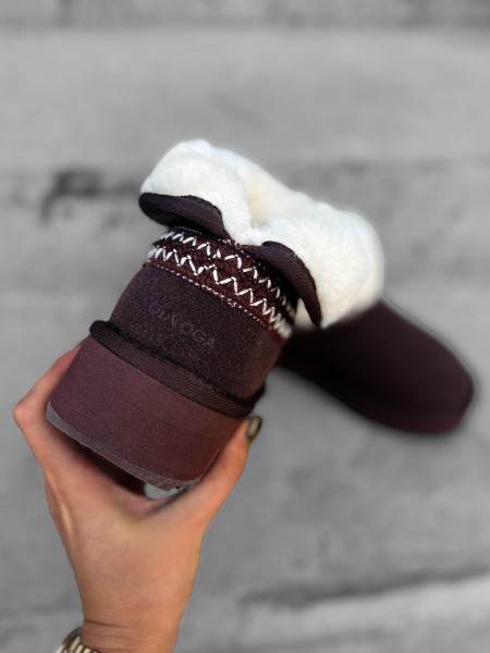 Buty damskie śniegowce OLAVOGA BAILA brąz - mawershop