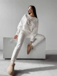 Komplet damski OLAVOGA DOWNTOWN ecru - maWer Fashion