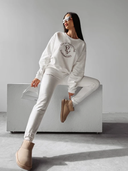 Komplet damski OLAVOGA DOWNTOWN ecru - maWer Fashion