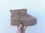 Buty damskie śniegowce zamszowe