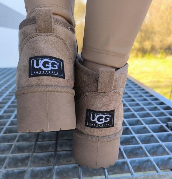 Buty damskie śniegowce zamszowe