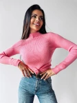 Sweter damski OLAVOGA KRISTIN różowy - maWer Fashion