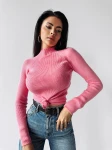 Sweter damski OLAVOGA KRISTIN różowy - maWer Fashion
