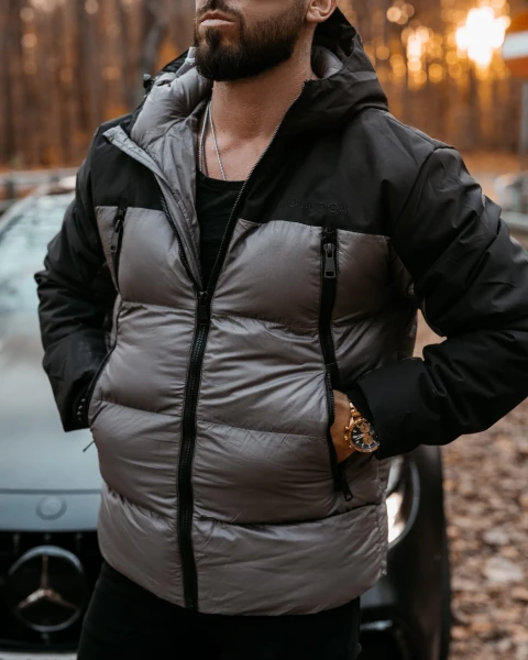 Kurtka męska OLAVOGA OLIVER grafit - maWer Fashion