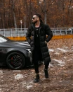 Kurtka męska długa OLAVOGA PHILADELPHIA czarna - maWer Fashion