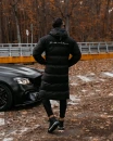 kurKurtka męska długa OLAVOGA PHILADELPHIA czarna - maWer Fashion