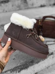 Buty damskie śniegowce OLAVOGA VITTY brązowe -  maWer Fashion