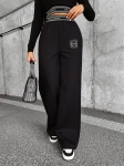 Spodnie damskie OLAVOGA HOLLY czarne - maWer Fashion