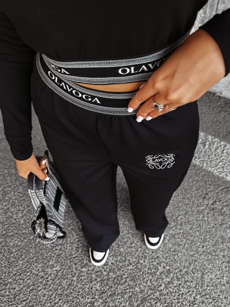 Spodnie damskie OLAVOGA HOLLY czarne - maWer Fashion