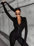 Kombinezon damski OLAVOGA MILLS czarny - maWer Fashion