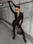 Kombinezon damski OLAVOGA MILLS czarny - maWer Fashion