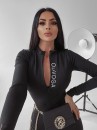 Kombinezon damski OLAVOGA BARB czarny - maWer Fashion