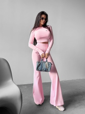 Komplet damski OLAVOGA PRAVA 2025 pudrowy róż