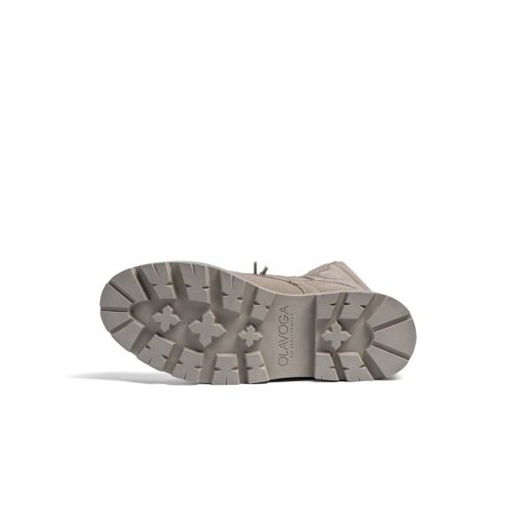 Buty damskie workery OLAVOGA HIKER 2025 beż - mawer Fashion