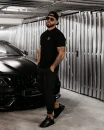 T-shirt męski OLAVOGA STONE 2025 czarny – maWer Fashion