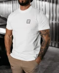 T-shirt męski OLAVOGA STONE 2025 ecru – maWer Fashion