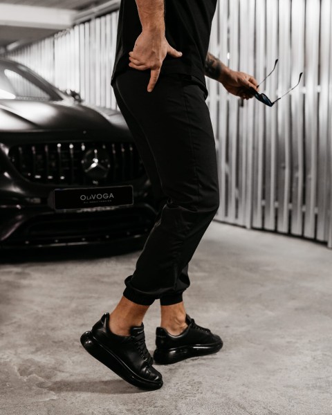 Spodnie męskie OLAVOGA BULL 2025 czarne – maWer Fashion