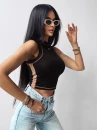 Top damski OLAVOGA LYON 2025 czarny - maWer Fashion