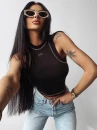 Top damski OLAVOGA LYON 2025 czarny - maWer Fashion
