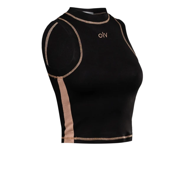 Top damski OLAVOGA LYON 2025 czarny - maWer Fashion