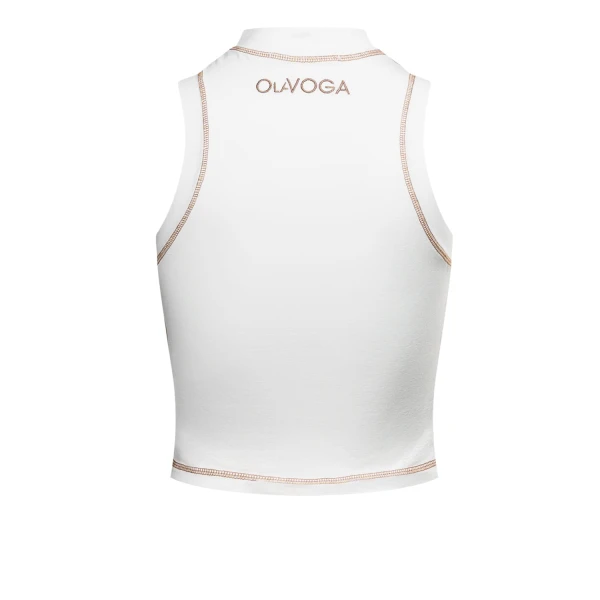 Top damski OLAVOGA LYON 2025 ecru - maWer Fashion