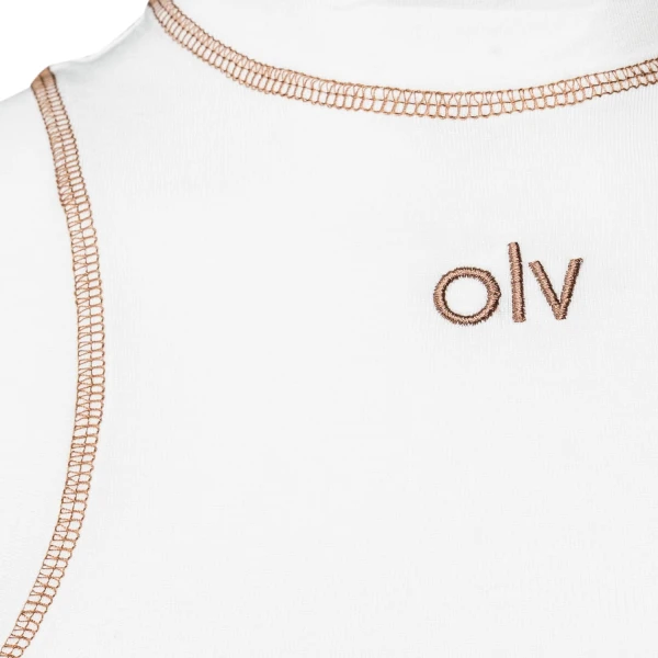 Top damski OLAVOGA LYON 2025 ecru - maWer Fashion