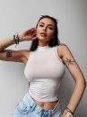 Top damski OLAVOGA LYON 2025 szary - maWer Fashion