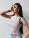 Top damski OLAVOGA LYON 2025 szary - maWer Fashion