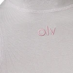 Top damski OLAVOGA LYON 2025 szary - maWer Fashion
